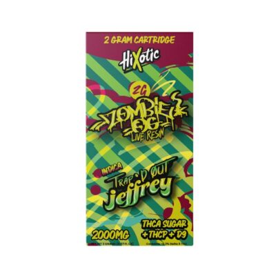 HiXotic Trap'd Out Jeffrey Vape Cartridges 2g Zombie OG