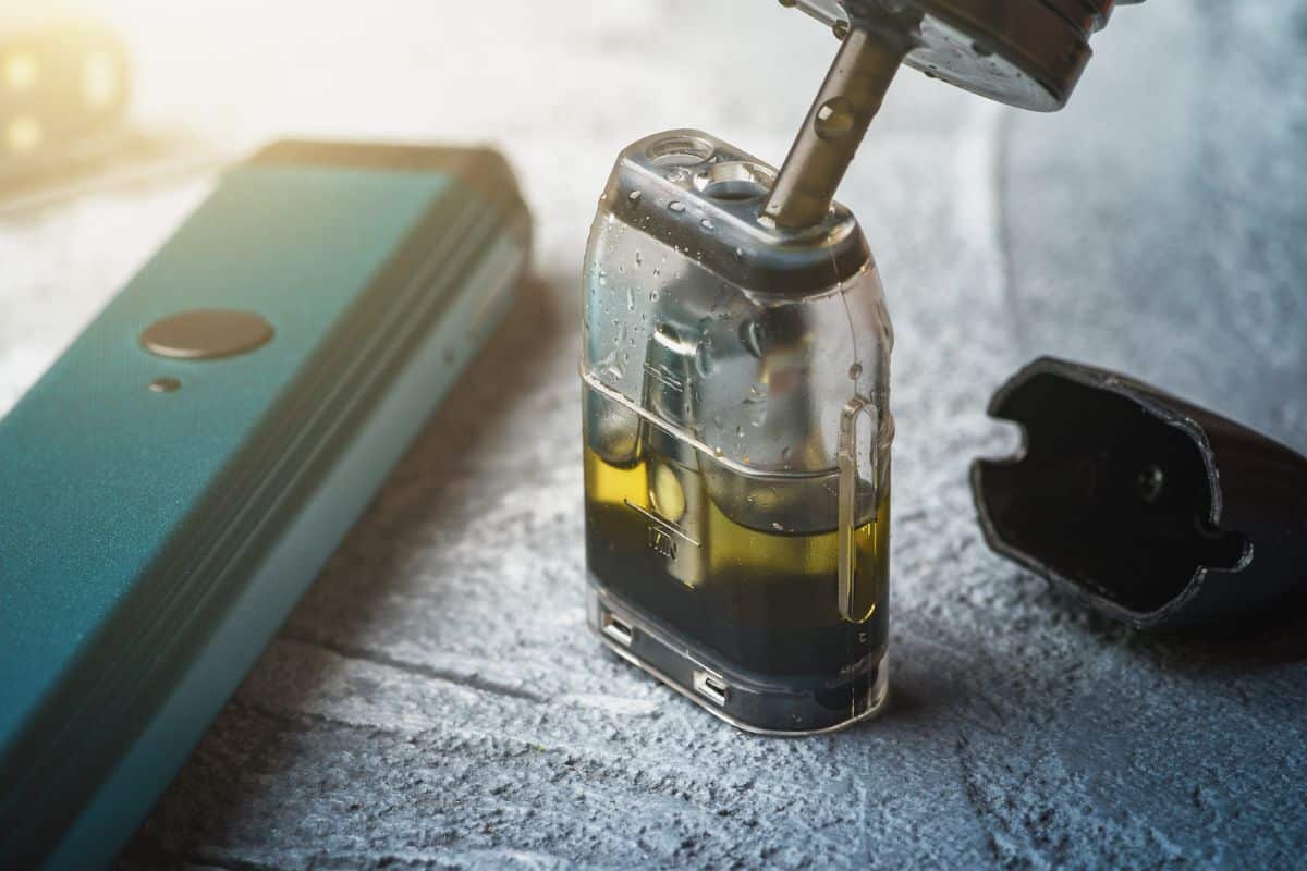 Refilling vape for another use.
