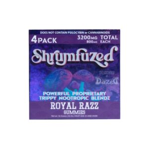 Royal Razz Shrumfuzed Nootropic Mushroom Gummies 4 Piece