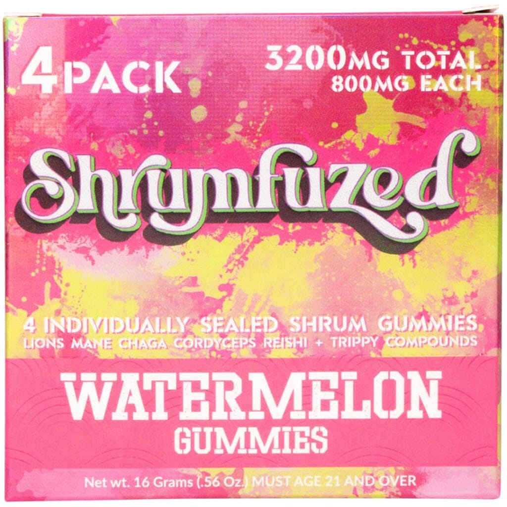 Shrumfuzed Nootropic Mushroom Gummies 4 Piece - Watermelon