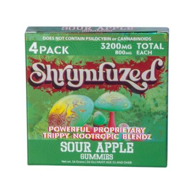 Sour Apple Shrumfuzed Nootropic Mushroom Gummies 4 Piece