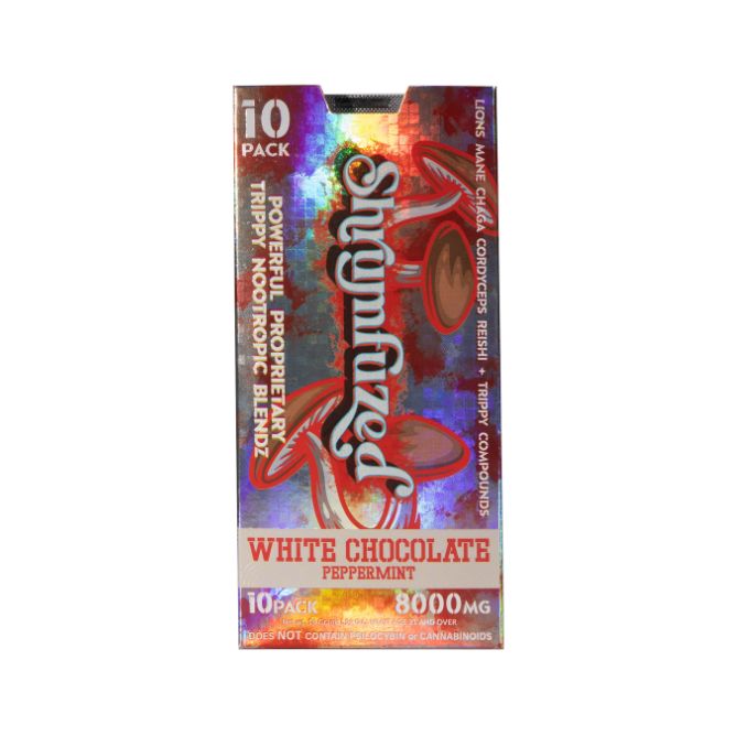 White Chocolate Peppermint Shrumfuzed Nootropic Mushroom Gummies 10 Piece