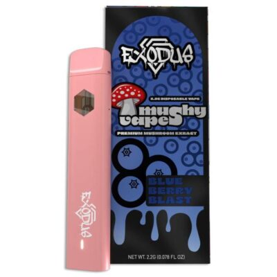 exodus mushy vapes disposable 2.2g blueberry blast