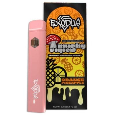exodus mushy vapes disposable 2.2g orange pineapple