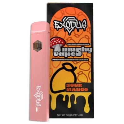 exodus mushy vapes disposable 2.2g sour mango