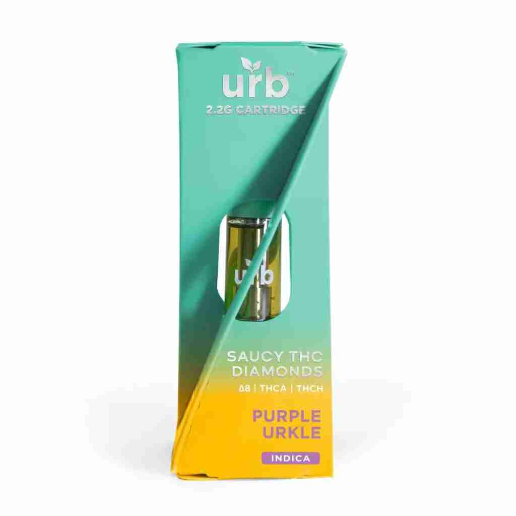 urb saucy thc diamonds cartridges purple urkle