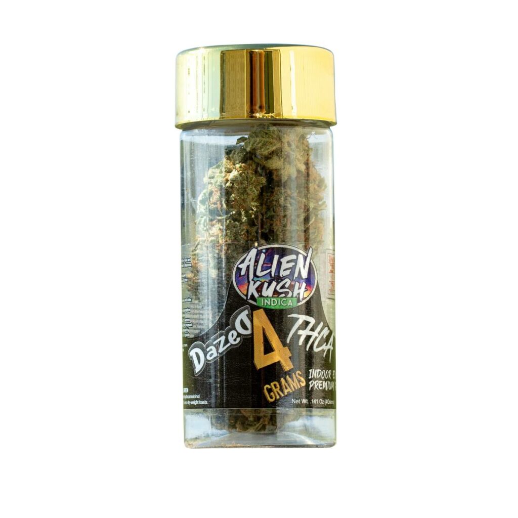 Dazed8 THCa Premium Indoor Flower Alien Kush 4g