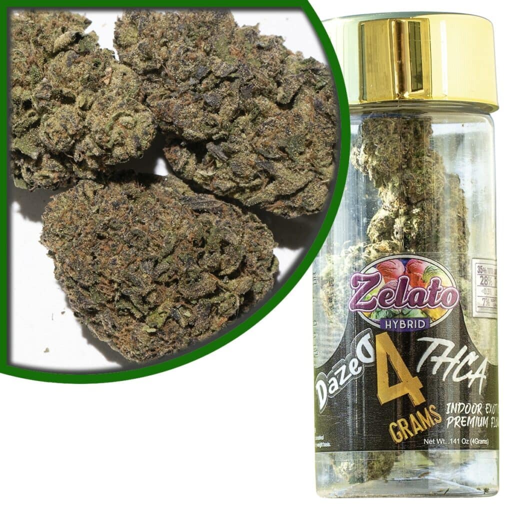 Dazed8 THCa Premium Indoor Flower 4g - Zelato