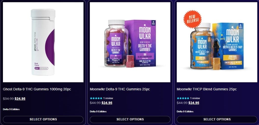 Sativa strain gummies products