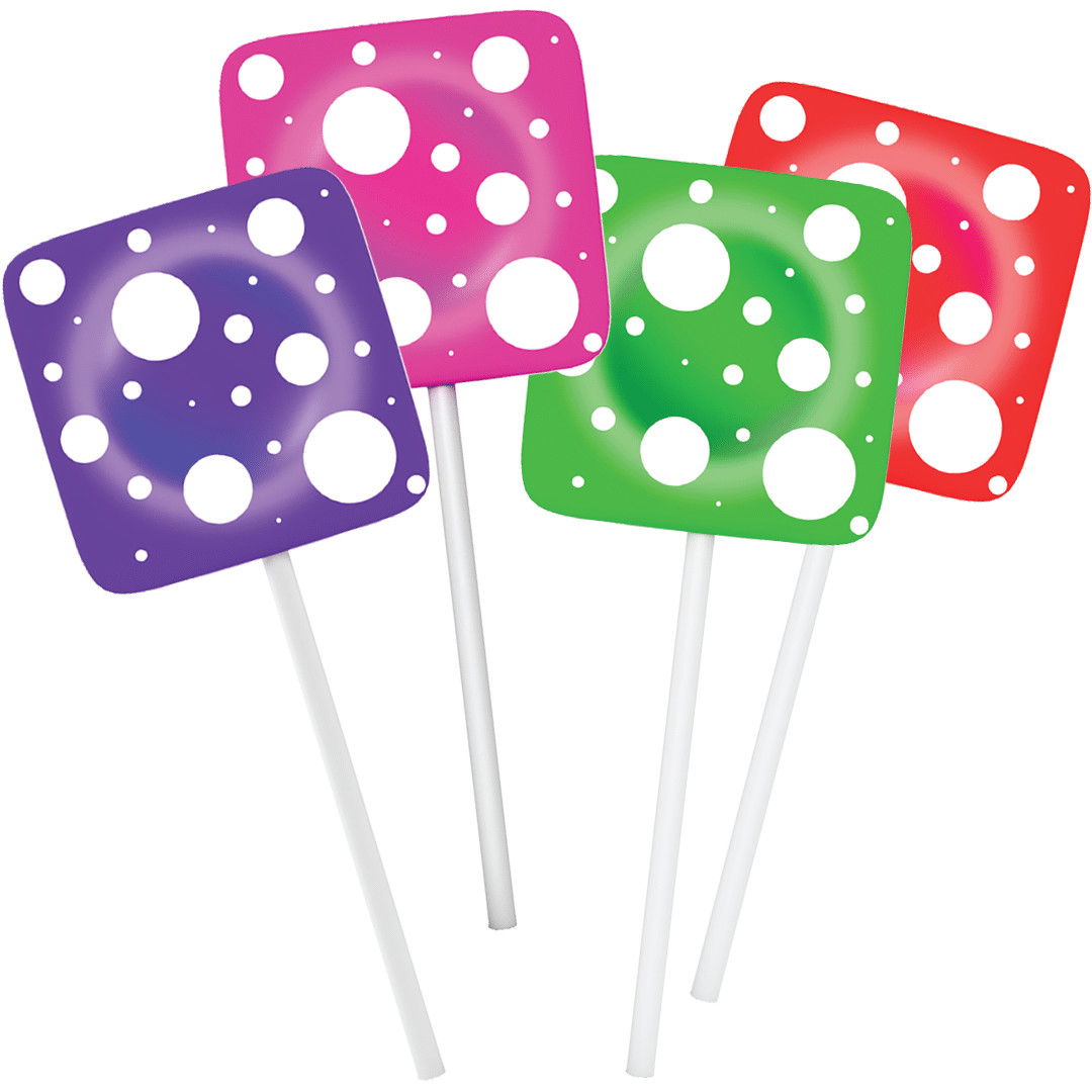 float mushroom lollipops mixed flavors