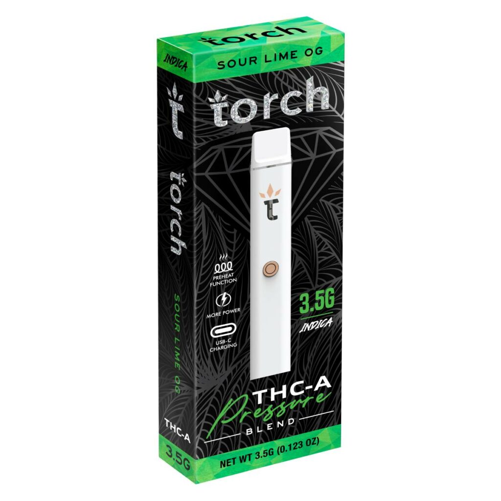 torch thca pressure blend disposables sour lime og