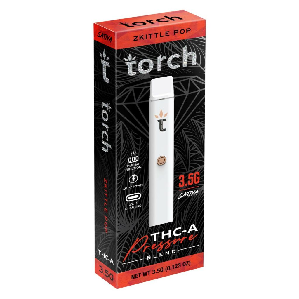 torch thca pressure blend disposables zkittle pop