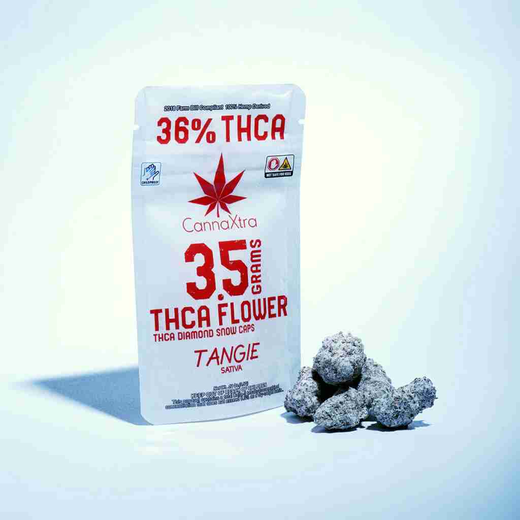 CannaXtra THCa Diamond Snow Caps Flower 3.5g - Tangie