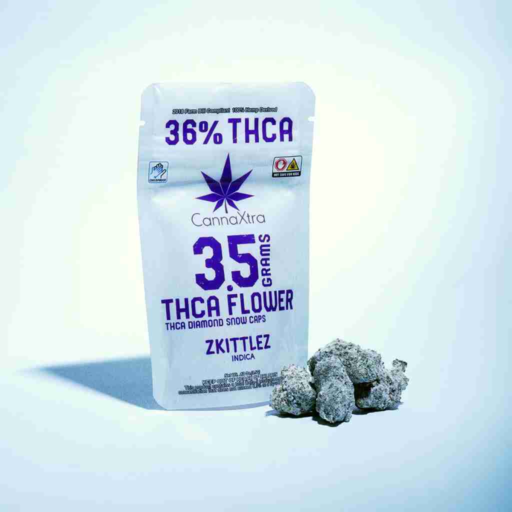 CannaXtra THCa Diamond Snow Caps Flower 3.5g - Zkittlez