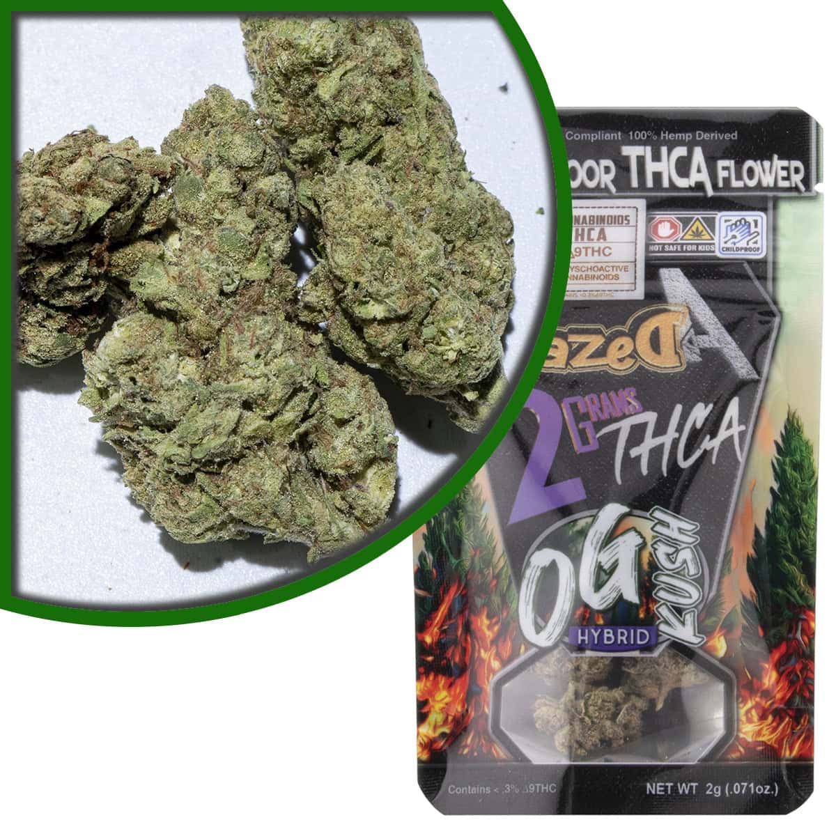 Dazed Exotic Indoor THCa Flower 2g | 6 Strains | D8 Super Store
