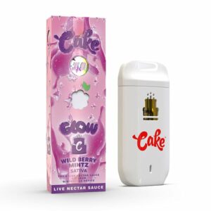 cake glow thca disposables 3g wild berry mintz