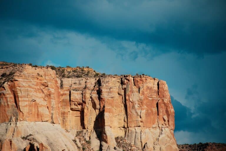Blue Sky over a Rocky Mountain in new mexico