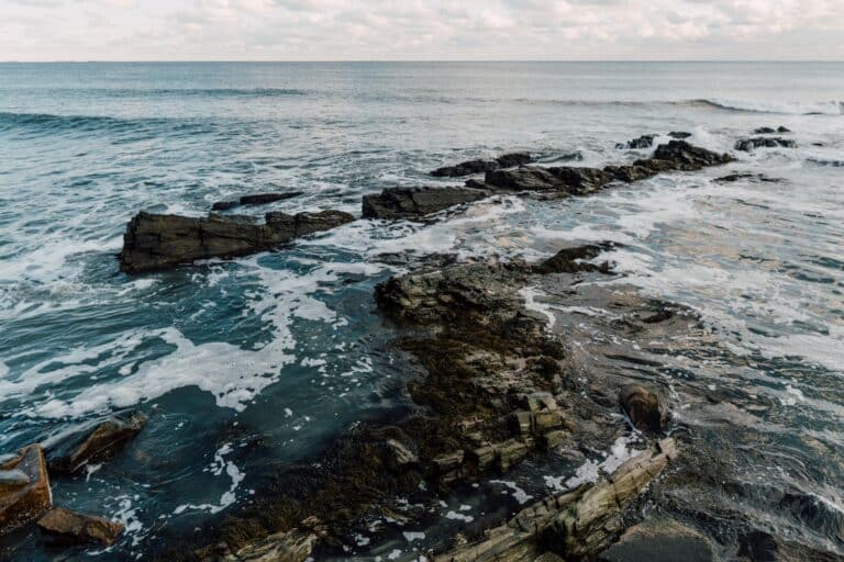 Rock Formations on Sea near rhode island