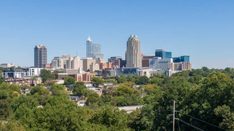 An Aerial Shot of charlotte north carolina