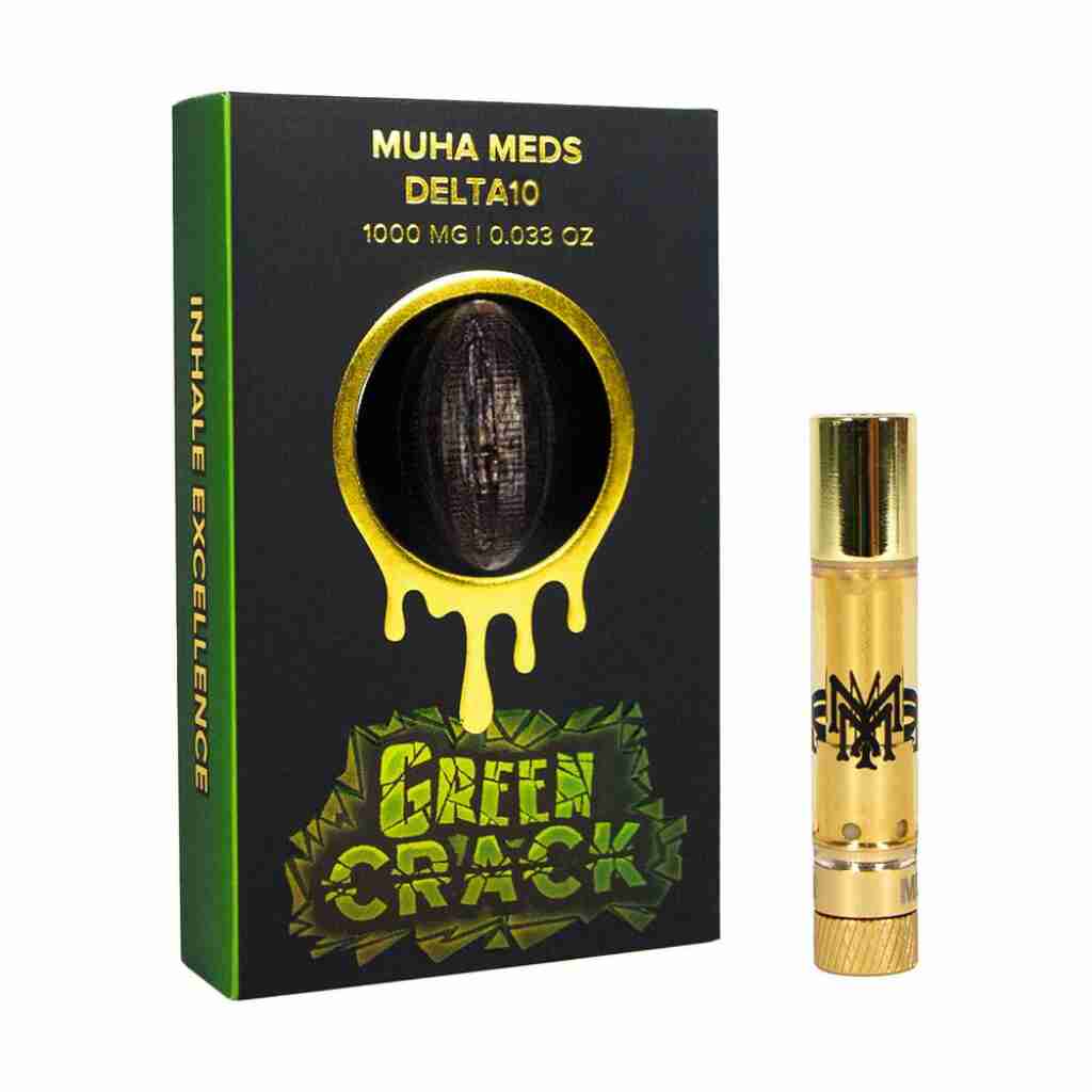 Muha Meds Delta-10 510 Vape Cartridge 1g with Delta-10 E-Liquid.