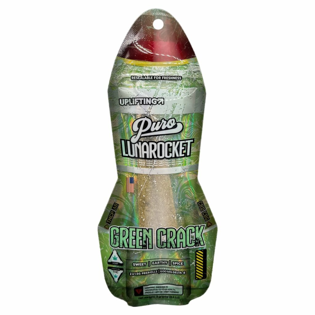 puro lunarockets kief cones 3g green crack
