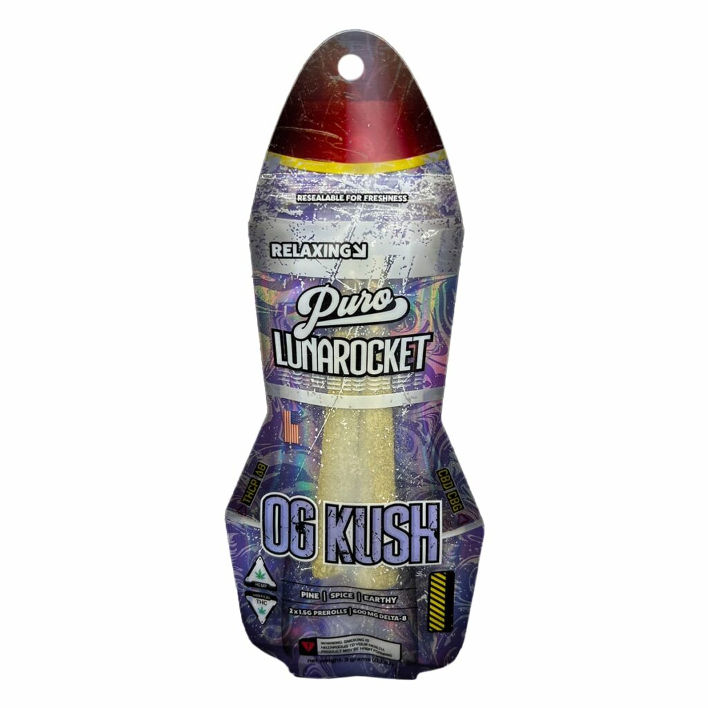 puro lunarockets kief cones 3g og kush