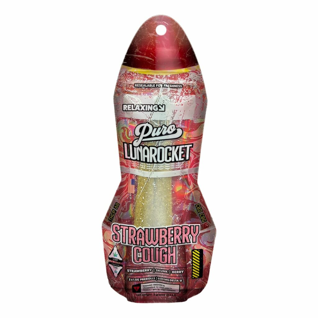puro lunarockets kief cones 3g strawberry cough