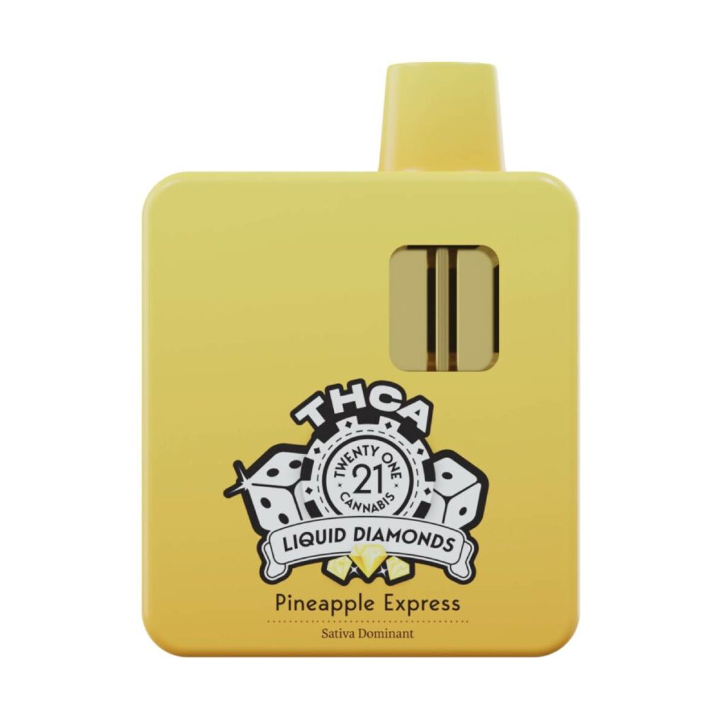 twenty one thca liquid diamond disposables 3.5g pineapple express