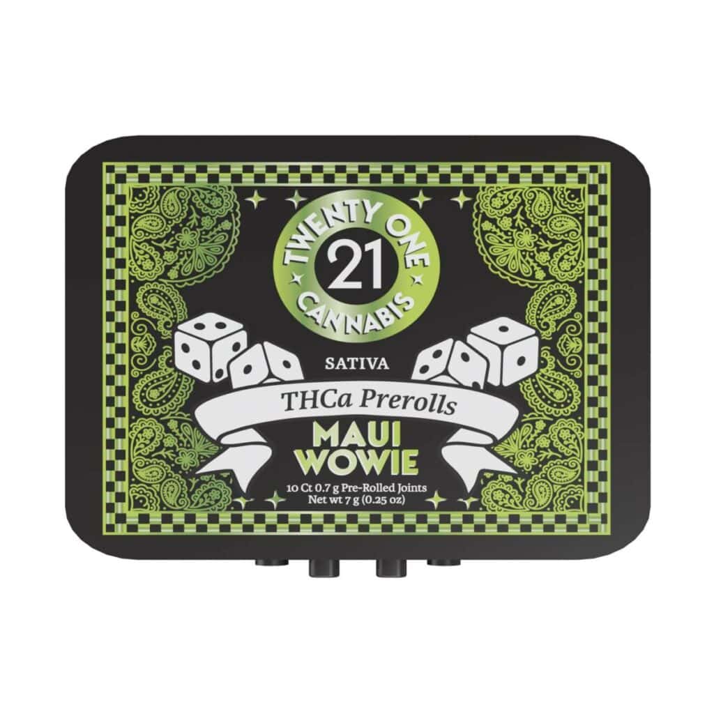 twenty one thca prerolls 7g maui wowie