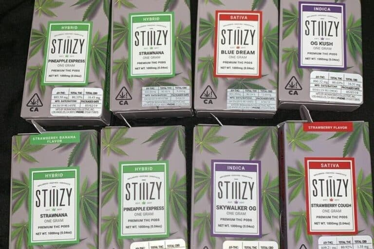 Collection of stiiizy flavours.
