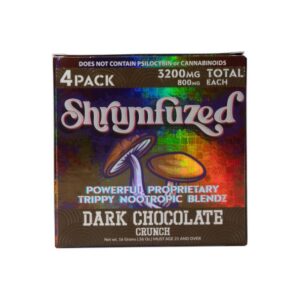 Dark Chocolate Crunch Shrumfuzed Nootropic Mushroom Chocolate 4pc