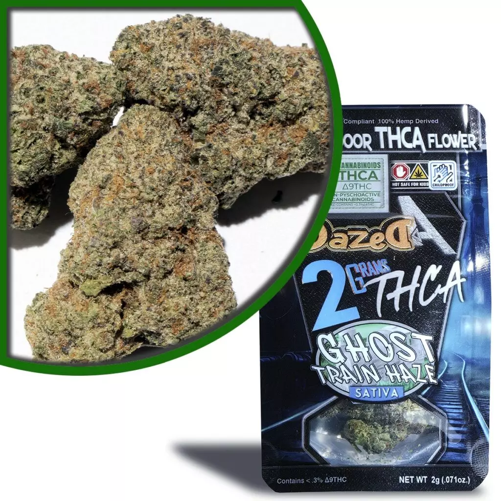 Dazed8 THCa Exotic Indoor Flower Ghost Train Haze 2g