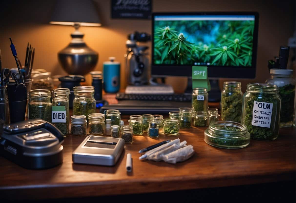 Marijuana Buds in various forms