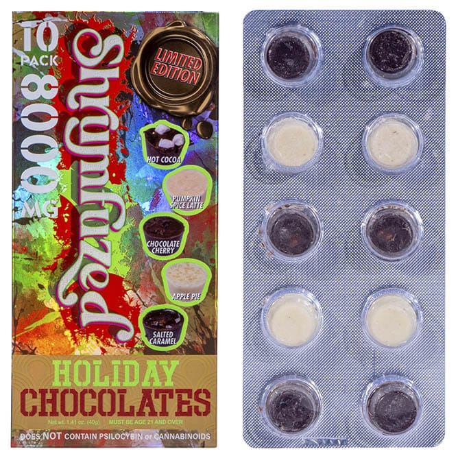 Shrumfuzed Nootropic Mushroom Chocolate 10pc Assorted Holiday