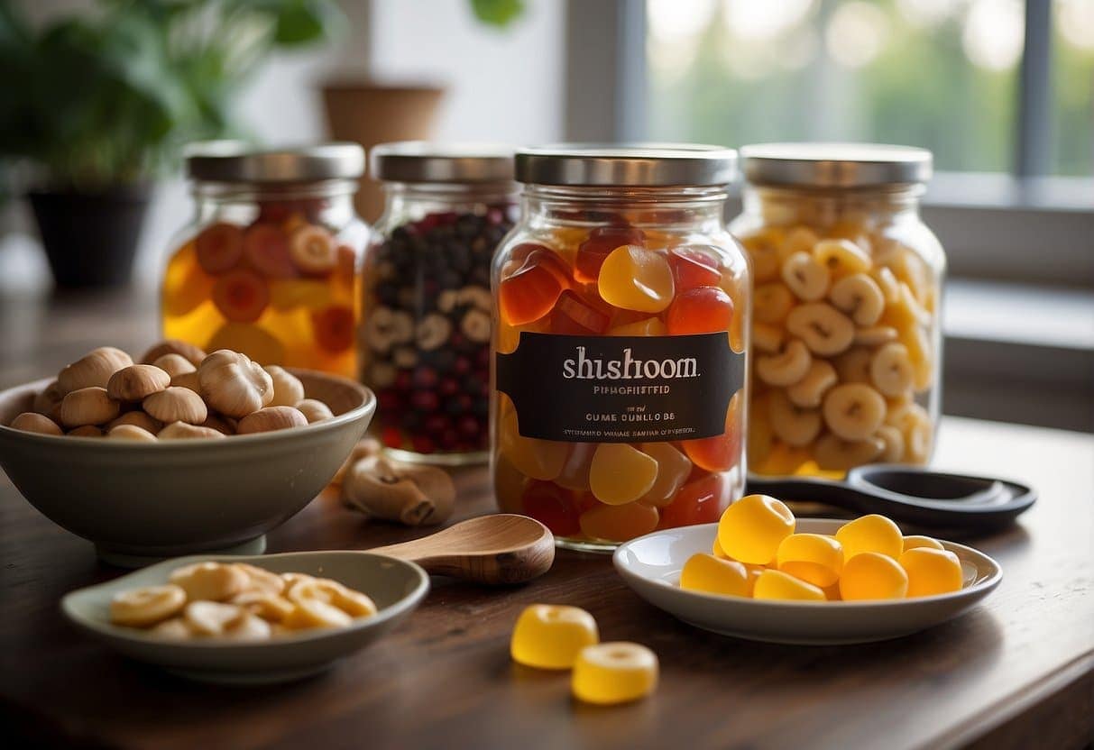 Storing mushroom gummies in the air tight containers.