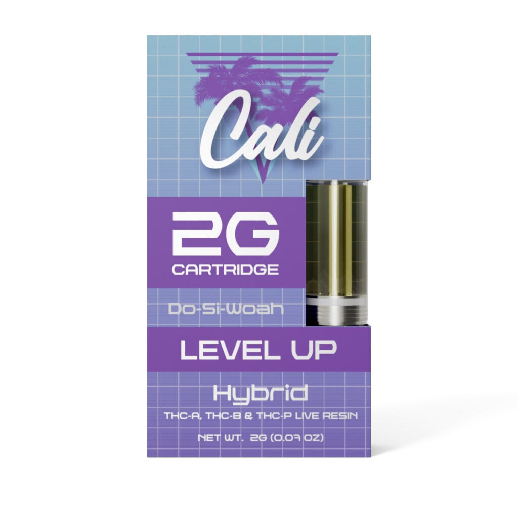 Cali Extrax Level Up Live Resin THCa Vape Cartridge 2g Do-Si-Woah