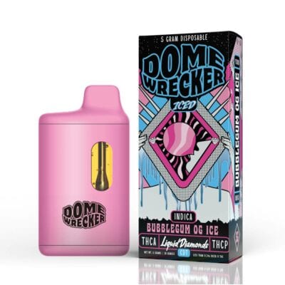 domewrecker iced thca disposables 5g bubblegum og ice