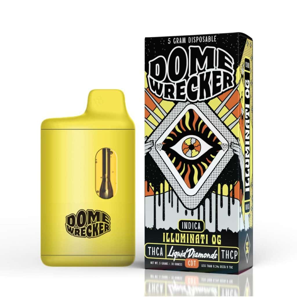 DomeWrecker THCa Disposable 5g Illuminati OG (Indica)