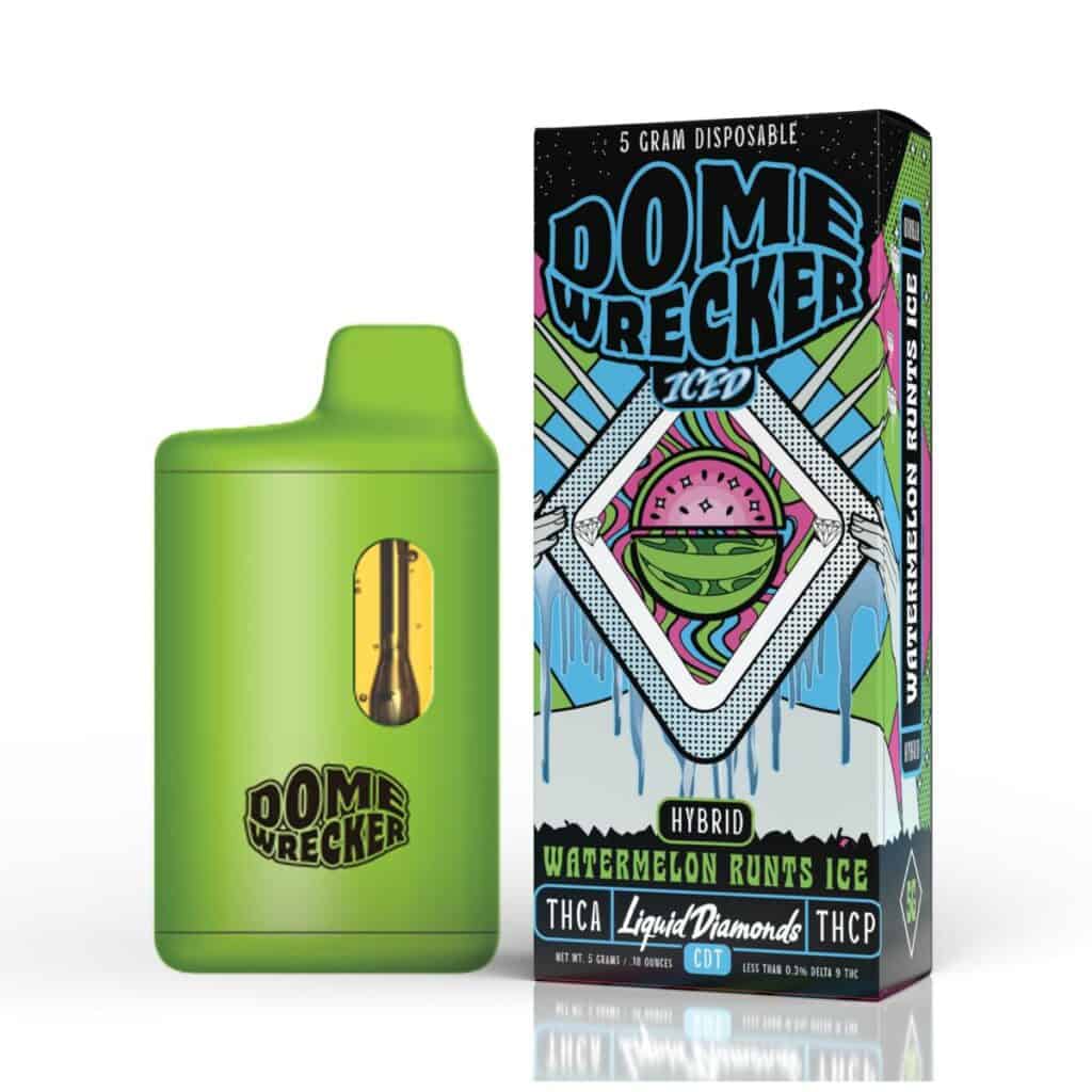 domewrecker iced thca disposables 5g watermelon runts ice