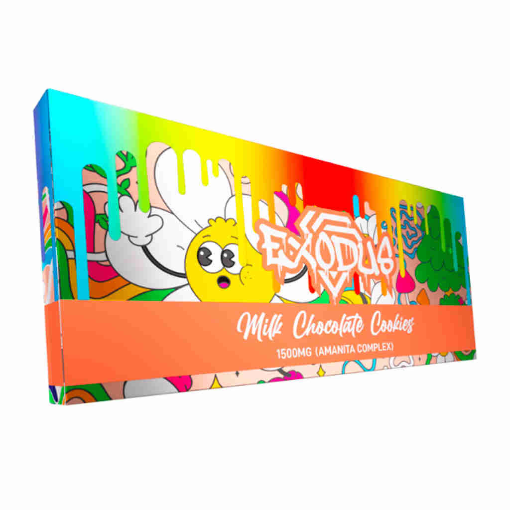 Exodus Amanita Chocolate Bars 1500mg Milk Chocolate Cookies