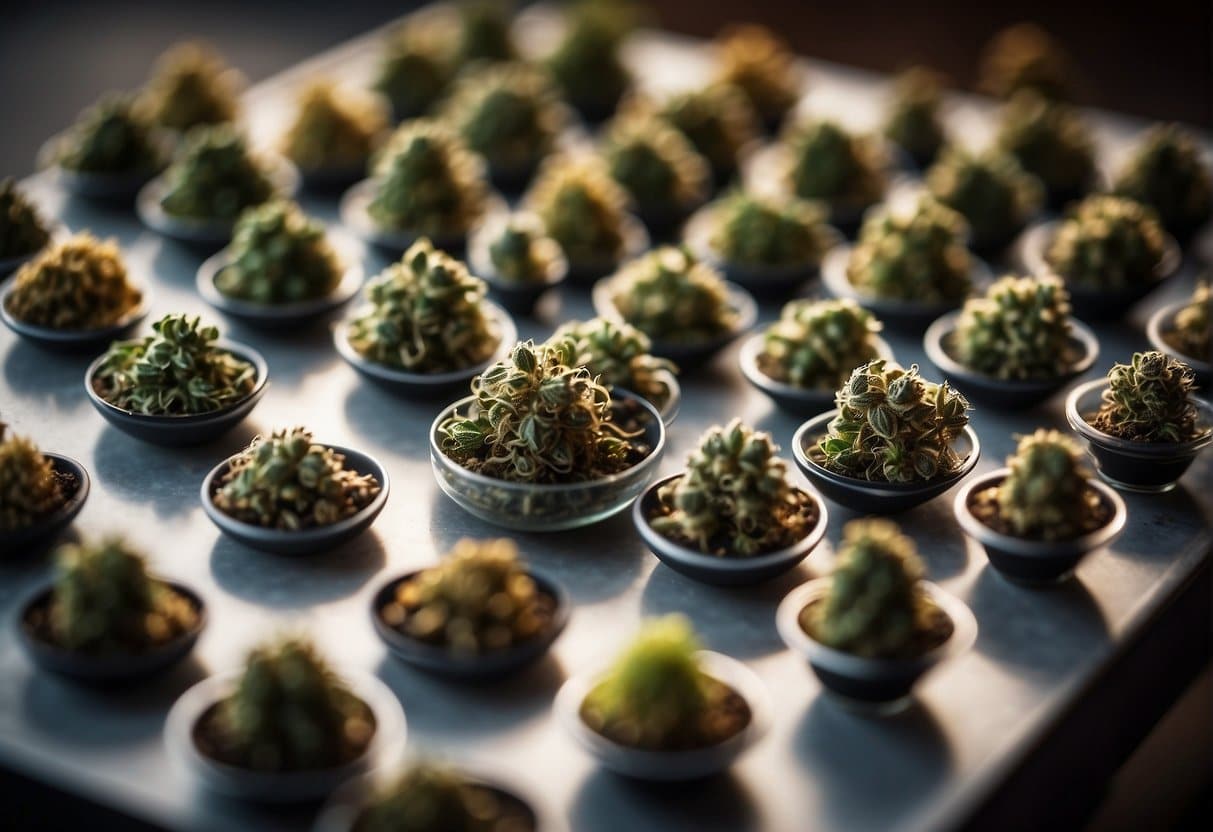A lot of cannabis buds