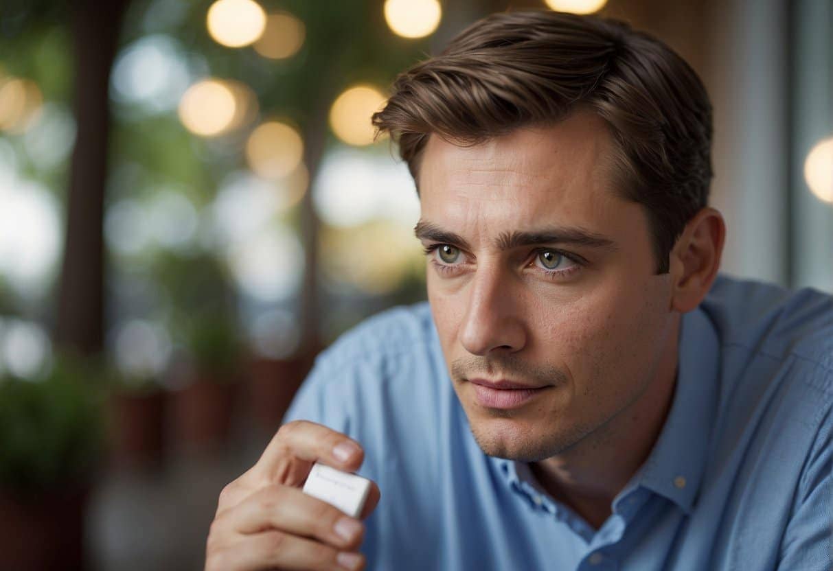 A young man is exploring the potential treatment options for epilepsy with thca on a tablet computer.