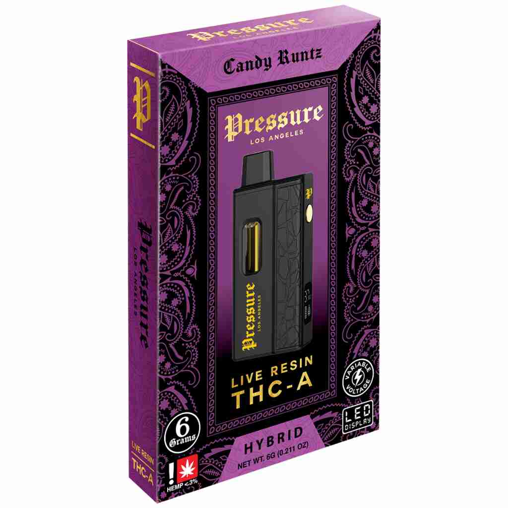 pressure live resin thca disposables 6g candy runtz