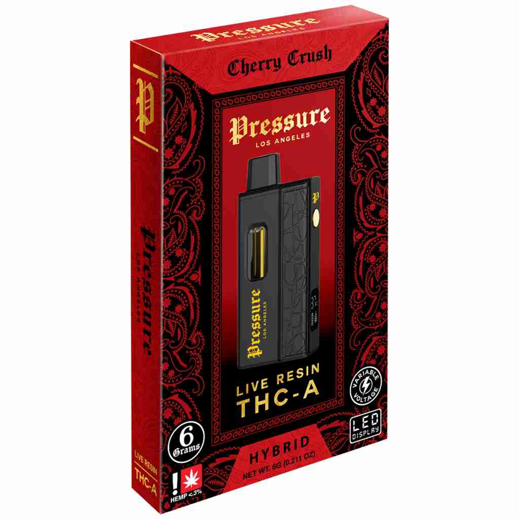 pressure live resin thca disposables 6g cherry crush