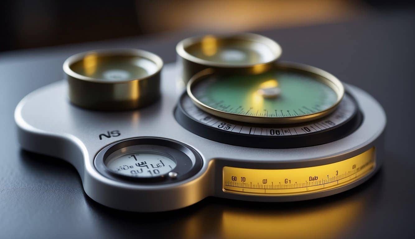 Auto Draft: A compass and a clock are positioned on a table.
