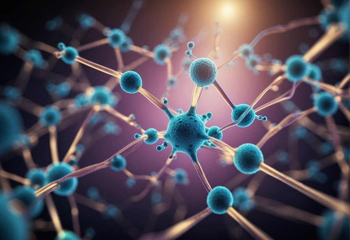 An Auto Draft-generated 3D image of a network of neurons.