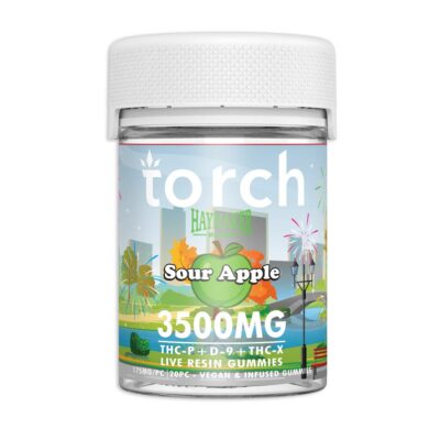 torch haymaker blend gummies 3500mg sour apple