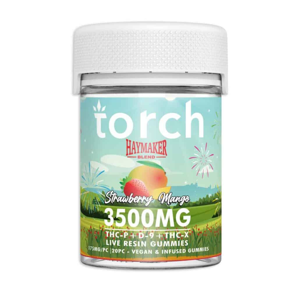 torch haymaker blend gummies 3500mg strawberry mango