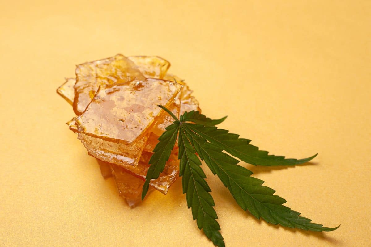 CRC wax with a cannabis leaf