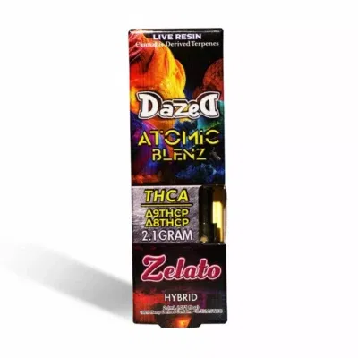 Dazed Atomic Blenz Vape Cartridge 2.1g - Zelato
